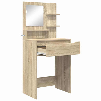 Sminkbord med låda Sonoma Ek 80 x 39,6 x 135 cm