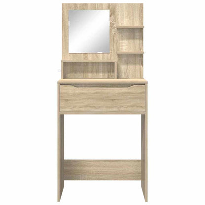 Sminkbord med låda Sonoma Ek 80 x 39,6 x 135 cm