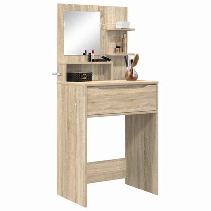 Sminkbord med låda Sonoma Ek 80 x 39,6 x 135 cm