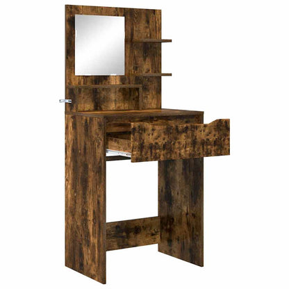 Sminkbord Rökfärgad Ek 80 x 39,6 x 135 cm