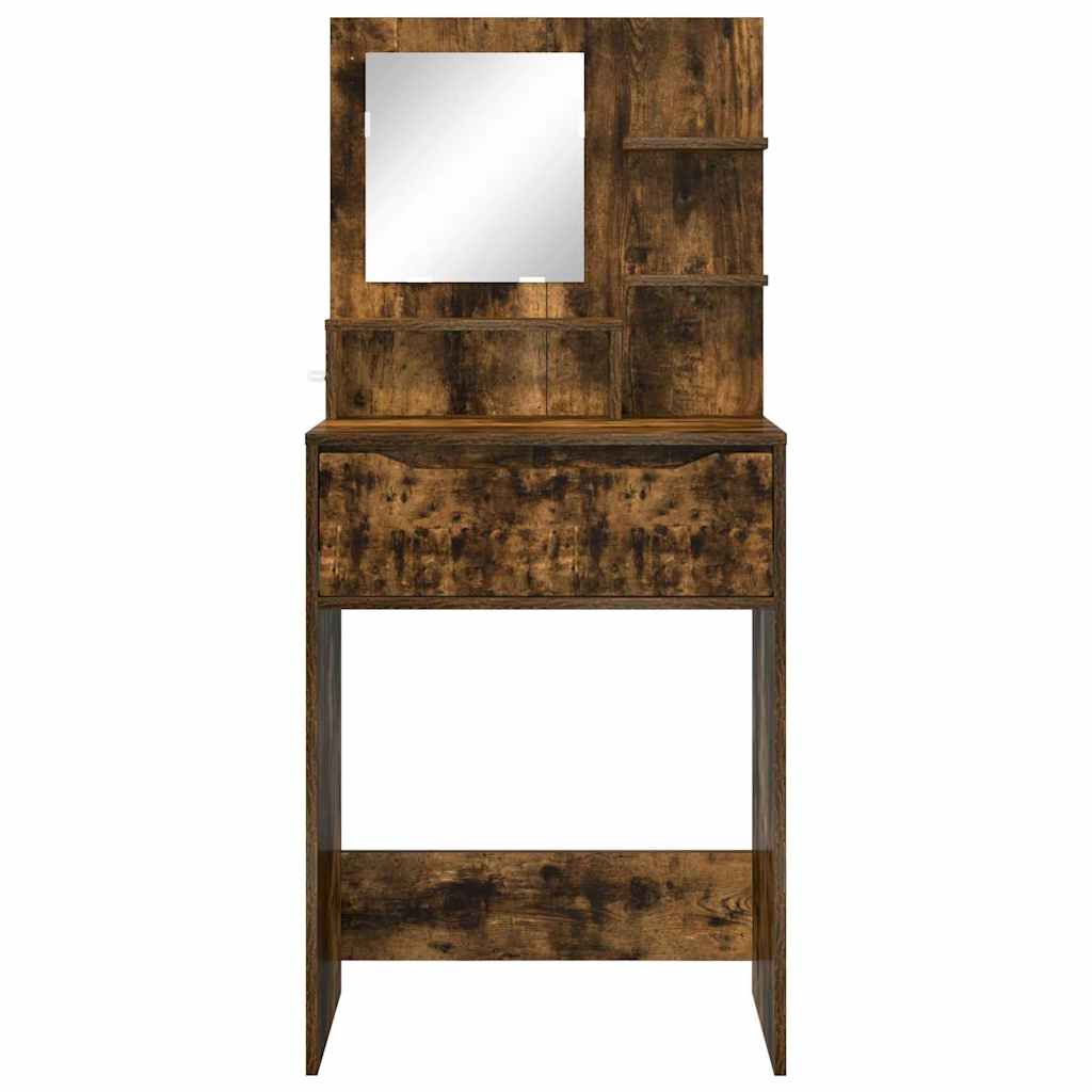 Sminkbord Rökfärgad Ek 80 x 39,6 x 135 cm