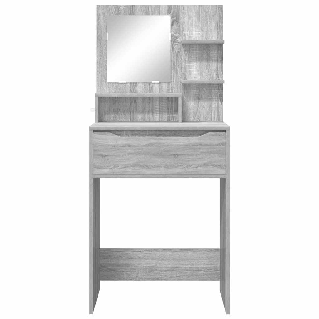 Sminkbord med låda Sonoma Grå 80 x 39,6 x 135 cm