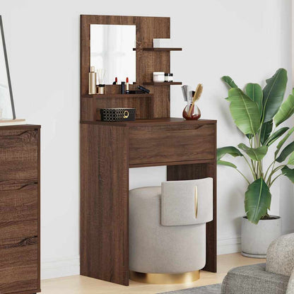 Sminkbord Brun Ek 80 x 39,6 x 135 cm