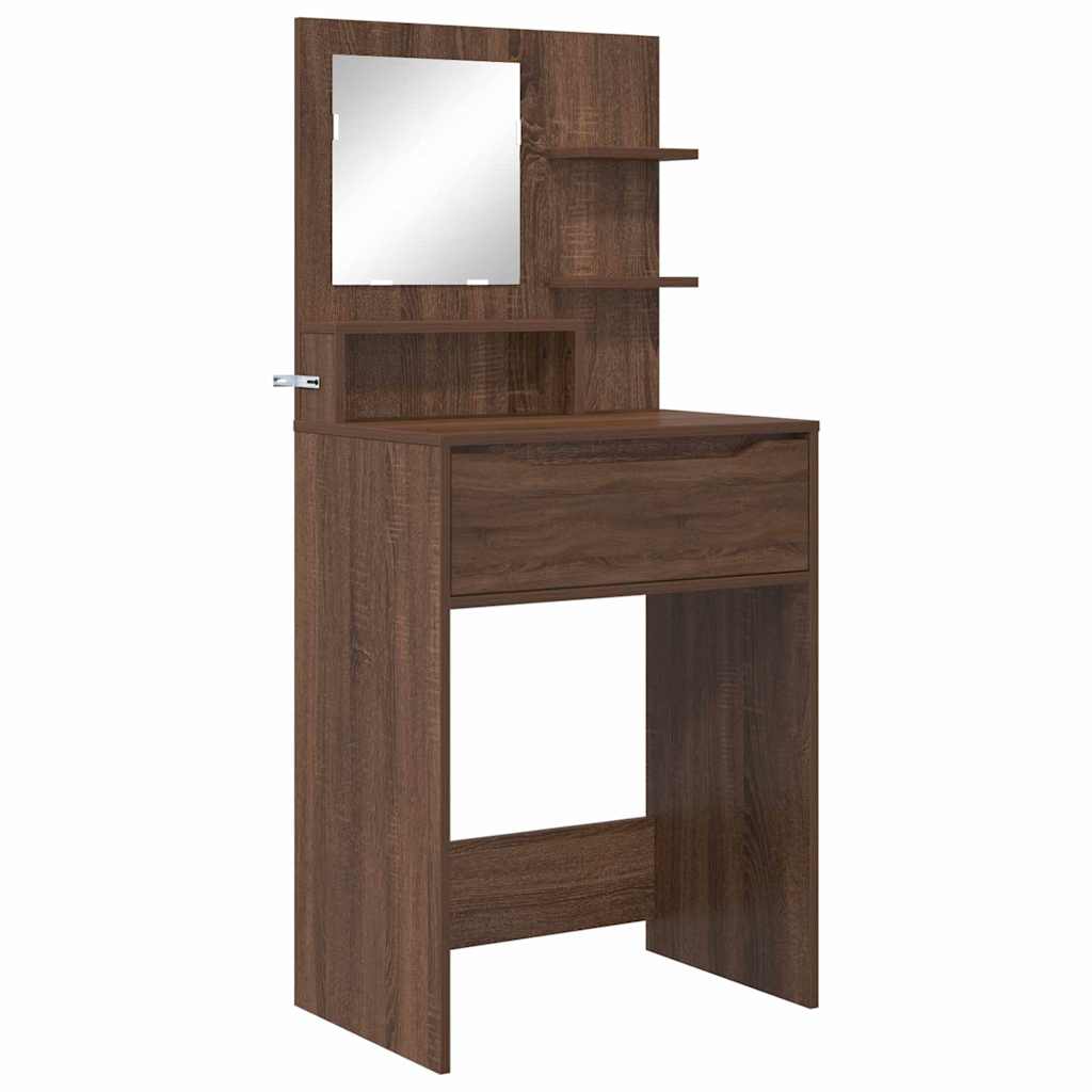 Sminkbord Brun Ek 80 x 39,6 x 135 cm
