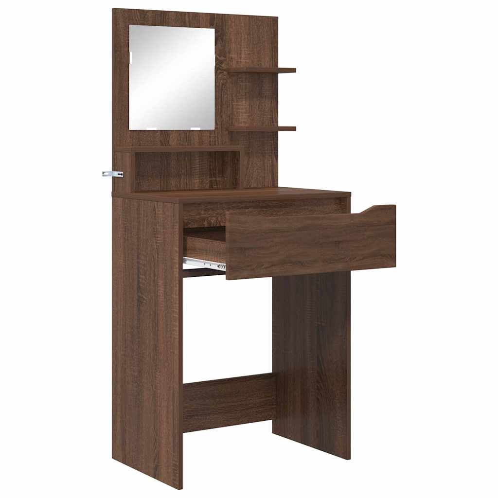 Sminkbord Brun Ek 80 x 39,6 x 135 cm