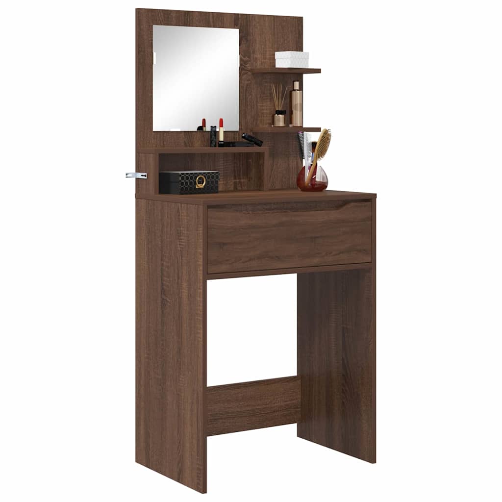 Sminkbord Brun Ek 80 x 39,6 x 135 cm