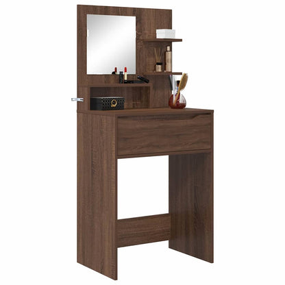 Sminkbord Brun Ek 80 x 39,6 x 135 cm