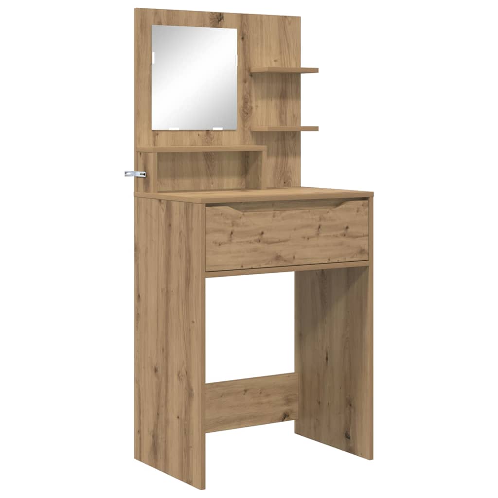 Sminkbord med låda Artisan Ek 80 x 39,6 x 135 cm