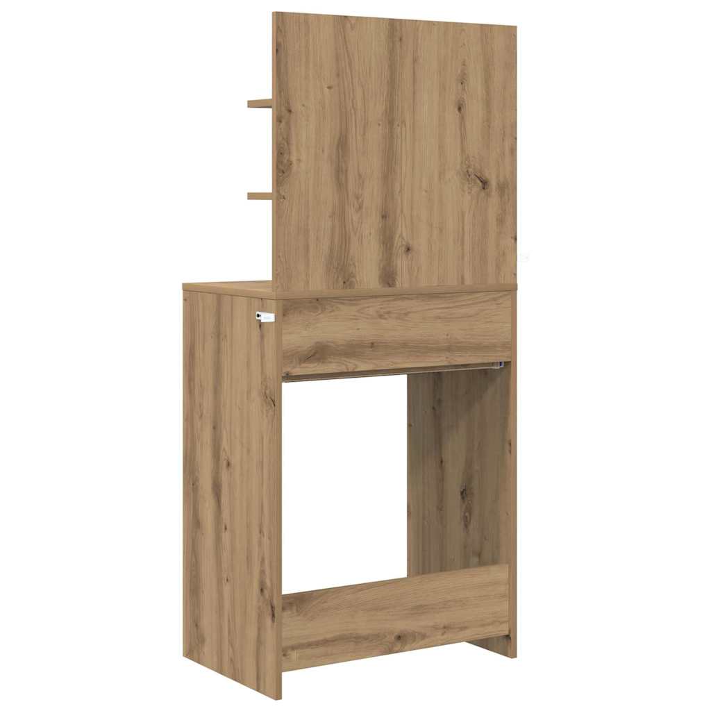 Sminkbord med låda Artisan Ek 80 x 39,6 x 135 cm