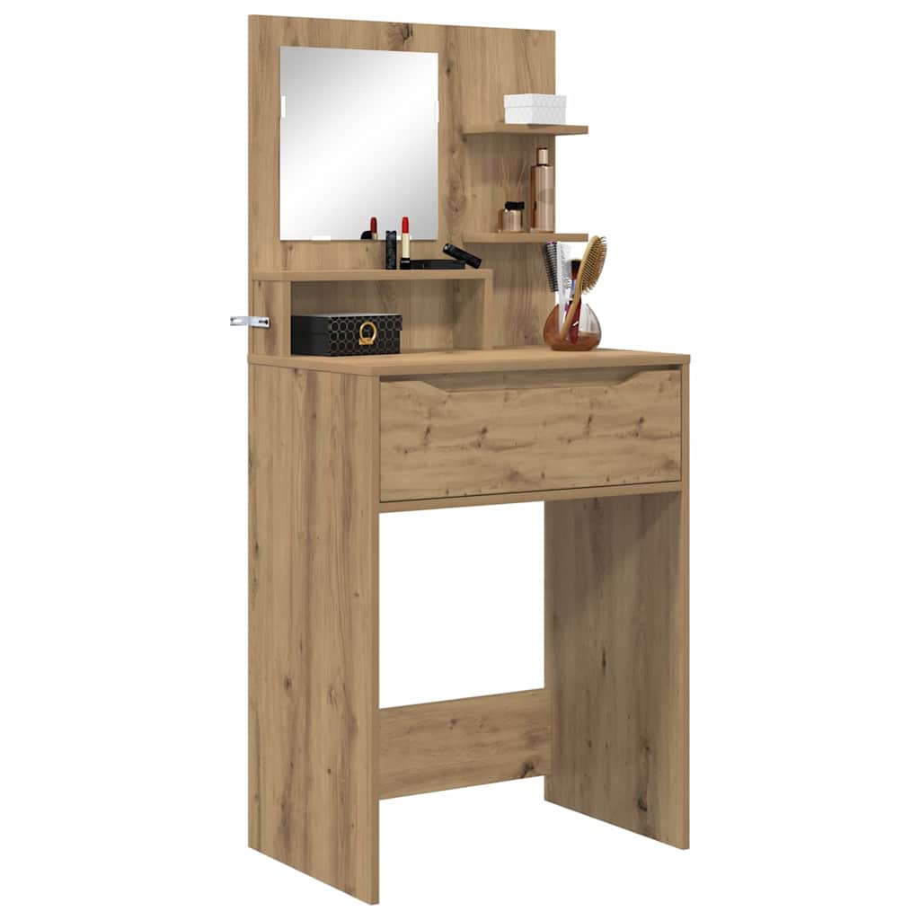 Sminkbord med låda Artisan Ek 80 x 39,6 x 135 cm