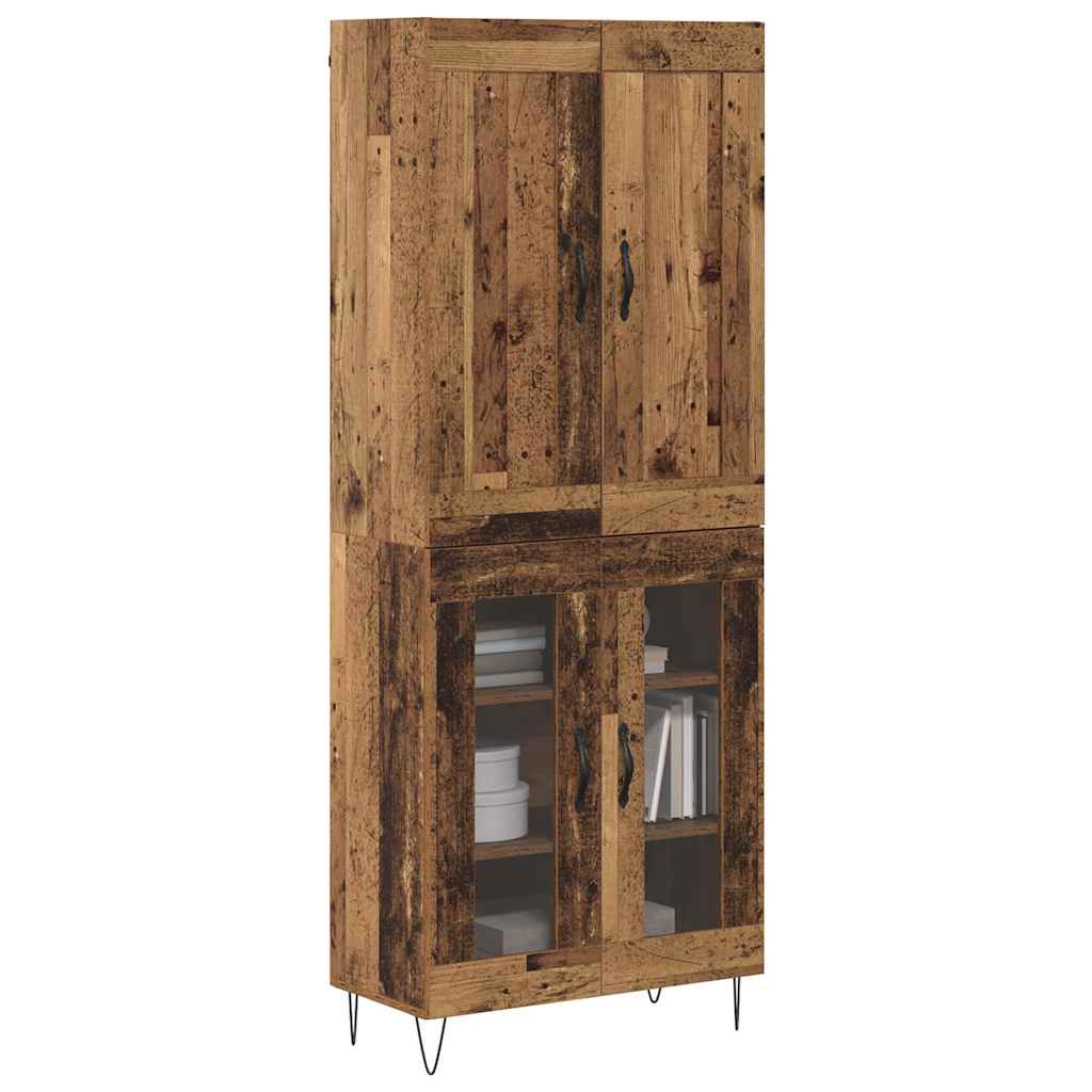 Skåp Gammalt trä 69,5 x 34 x 180 cm Konstruerat trä