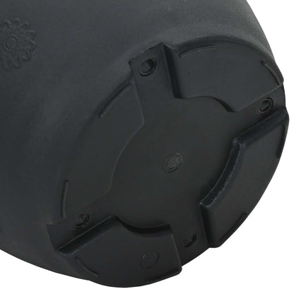 Växtkrukor 24 pcs Svart Ø 39 x 32 cm Plast