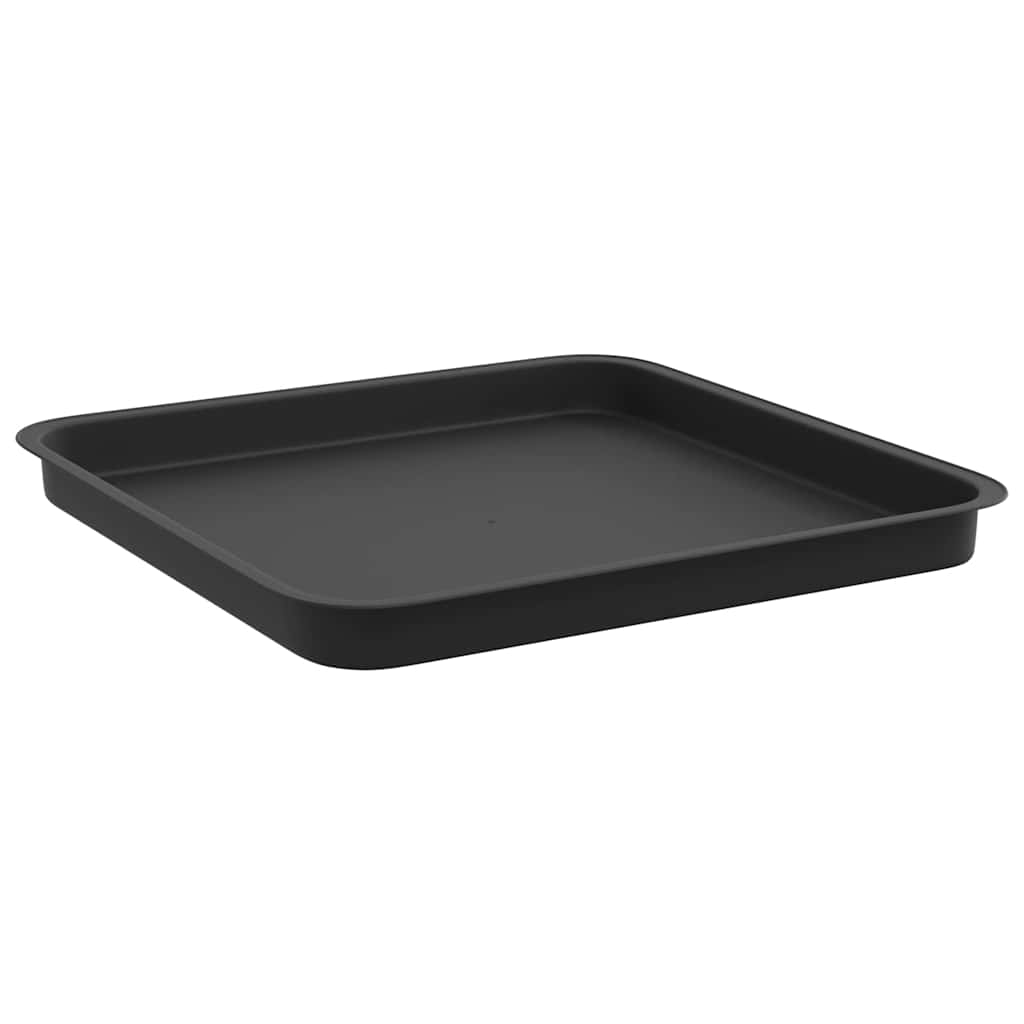 Växtkrukor 6 pcs Svart 43 x 43 x 33,5 cm Plast