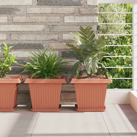 Växtkrukor 24 pcs Murgrön 28,5 x 28,5 x 22 cm Plast