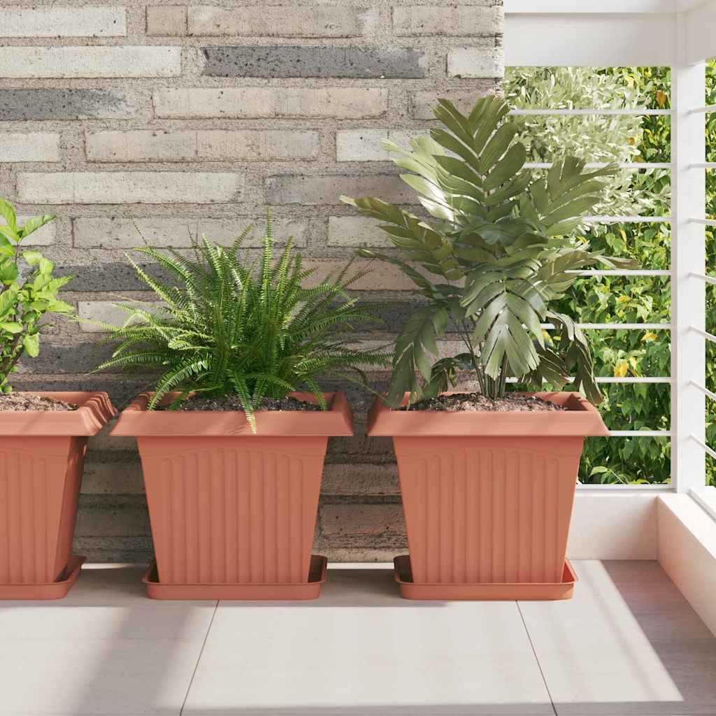 Växtkrukor 24 pcs Murgrön 33 x 33 x 26 cm Plast