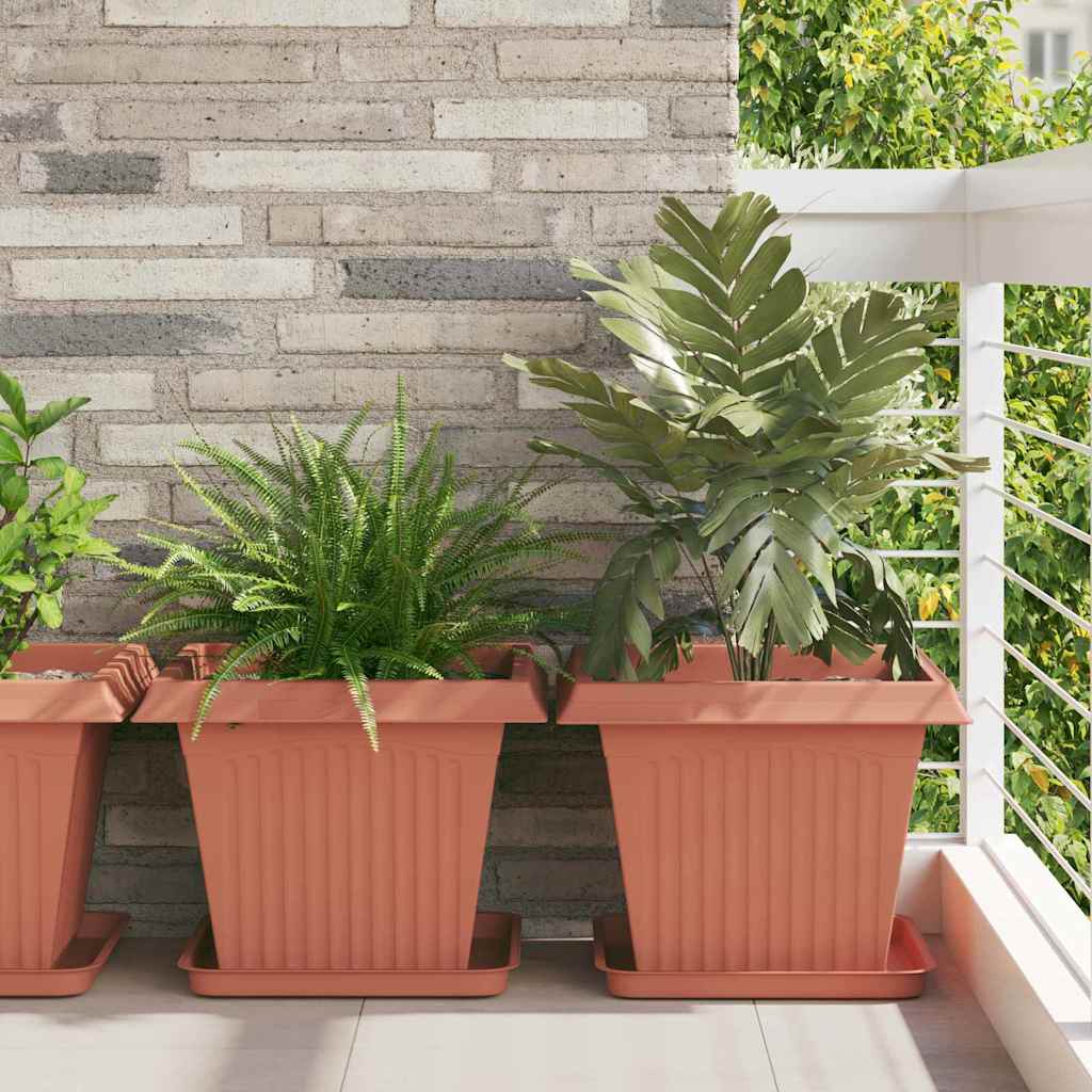 Växtkrukor 24 pcs Murgrön 43 x 43 x 33,5 cm Plast