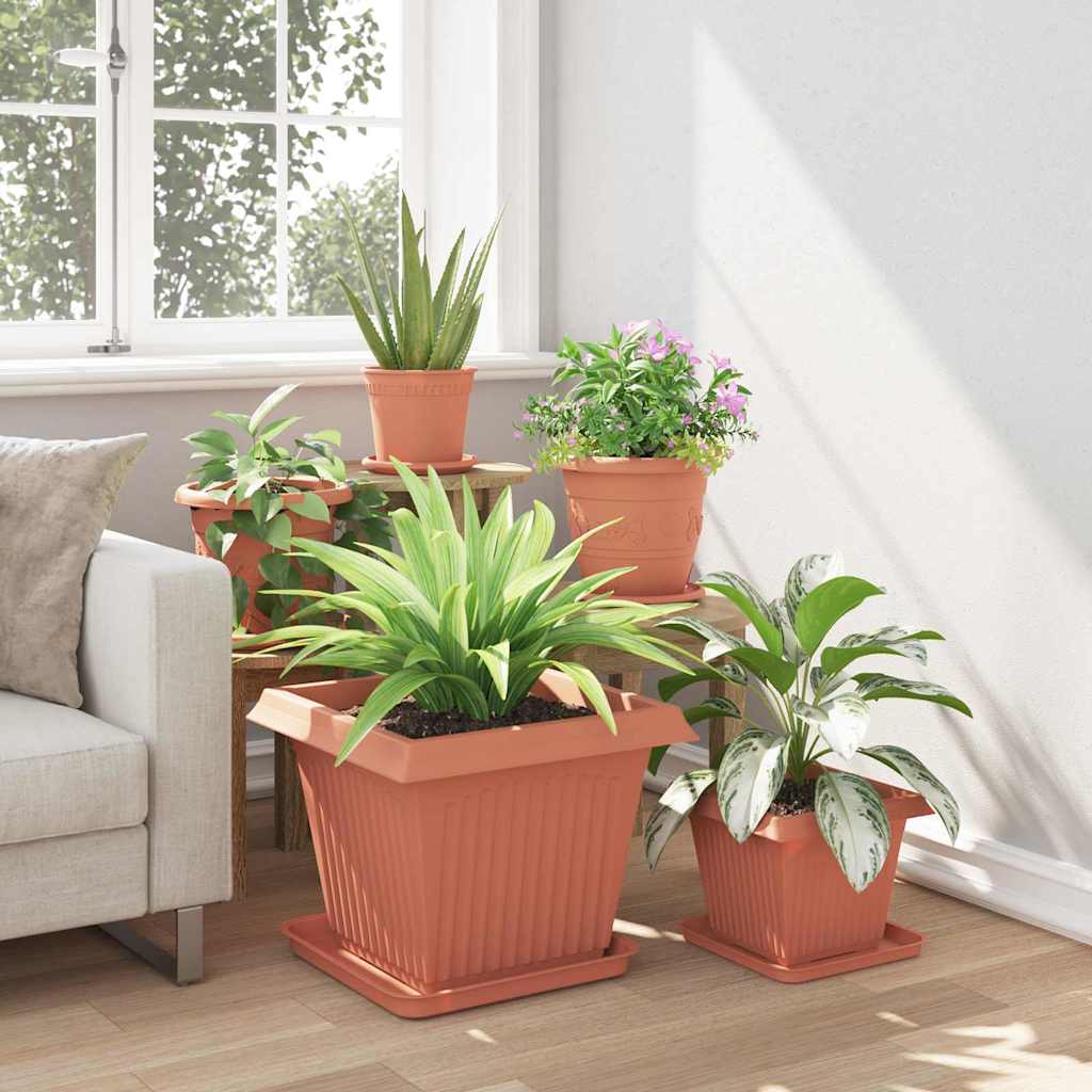 Växtkrukor 24 pcs Murgrön 43 x 43 x 33,5 cm Plast
