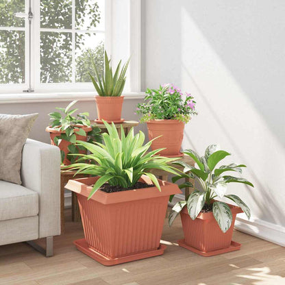 Växtkrukor 24 pcs Murgrön 43 x 43 x 33,5 cm Plast