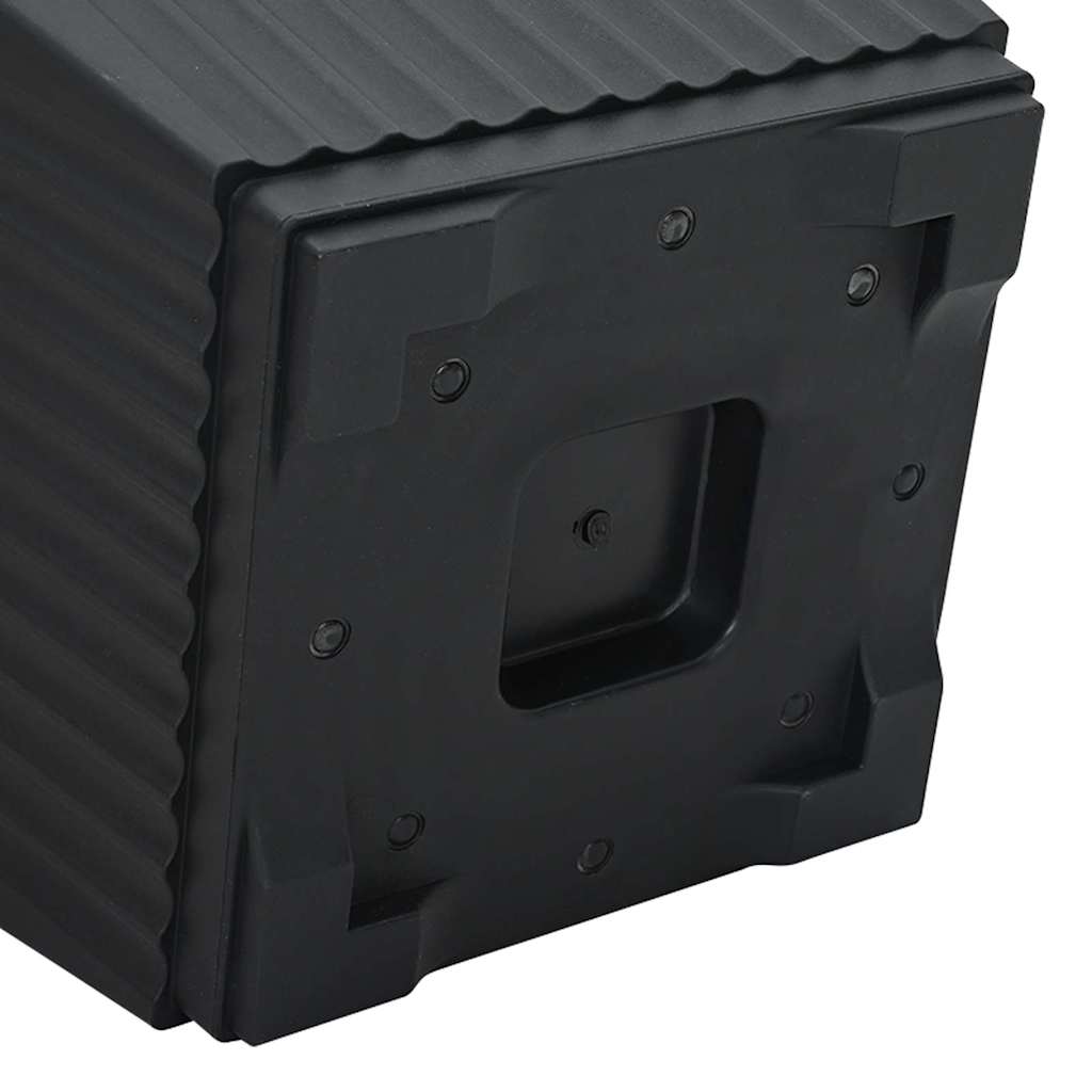 Växtkrukor 24 pcs Svart 20 x 20 x 16 cm Plast