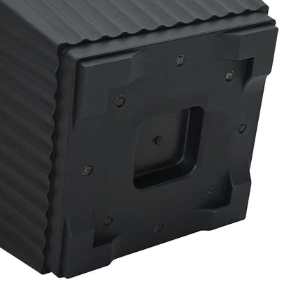 Växtkrukor 24 pcs Svart 20 x 20 x 16 cm Plast