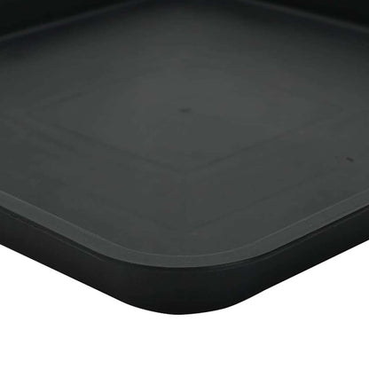 Växtkrukor 24 pcs Svart 28,5 x 28,5 x 22 cm Plast