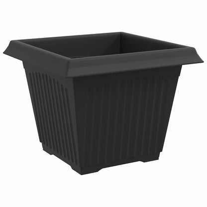 Växtkrukor 24 pcs Svart 28,5 x 28,5 x 22 cm Plast