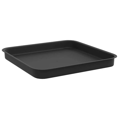 Växtkrukor 24 pcs Svart 33 x 33 x 26 cm Plast
