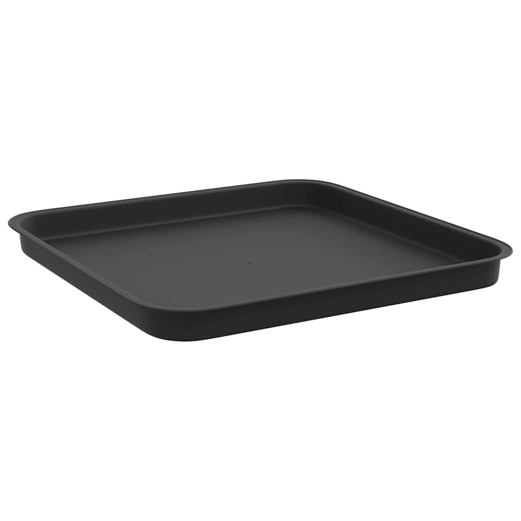 Växtkrukor 24 pcs Svart 38 x 38 x 30 cm Plast