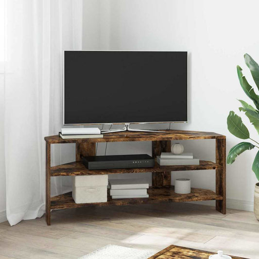 TV-Möbel Rökfärgad Ek HörnTVSkåp 102x40,5x45cm