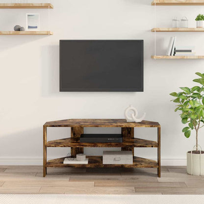 TV-Möbel Rökfärgad Ek HörnTVSkåp 102x40,5x45cm