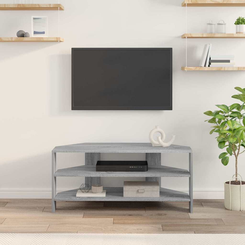 TV-Möbel Sonoma Grå HörnTVSkåp 102x40,5x45cm