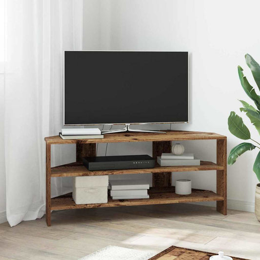 TV-Möbel Åldrat Trä HörnTVSkåp 102x40,5x45cm