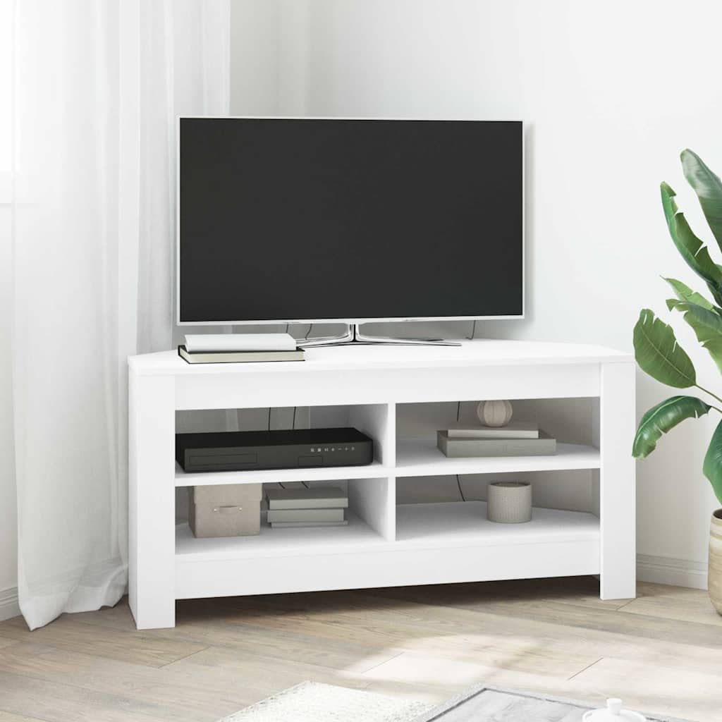TV-Möbel Vit HörnTVSkåp 102 x 40,5 x 45 cm