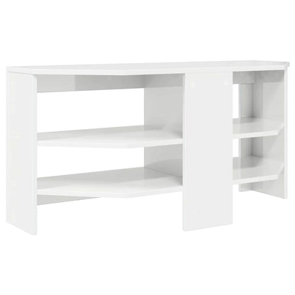 TV-Möbel Högglans Vit HörnTVSkåp 102 x 40,5 x 45 cm