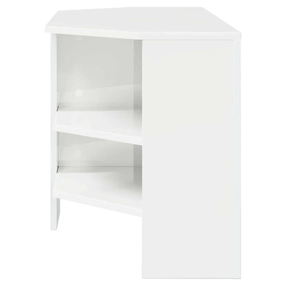 TV-Möbel Högglans Vit HörnTVSkåp 102 x 40,5 x 45 cm