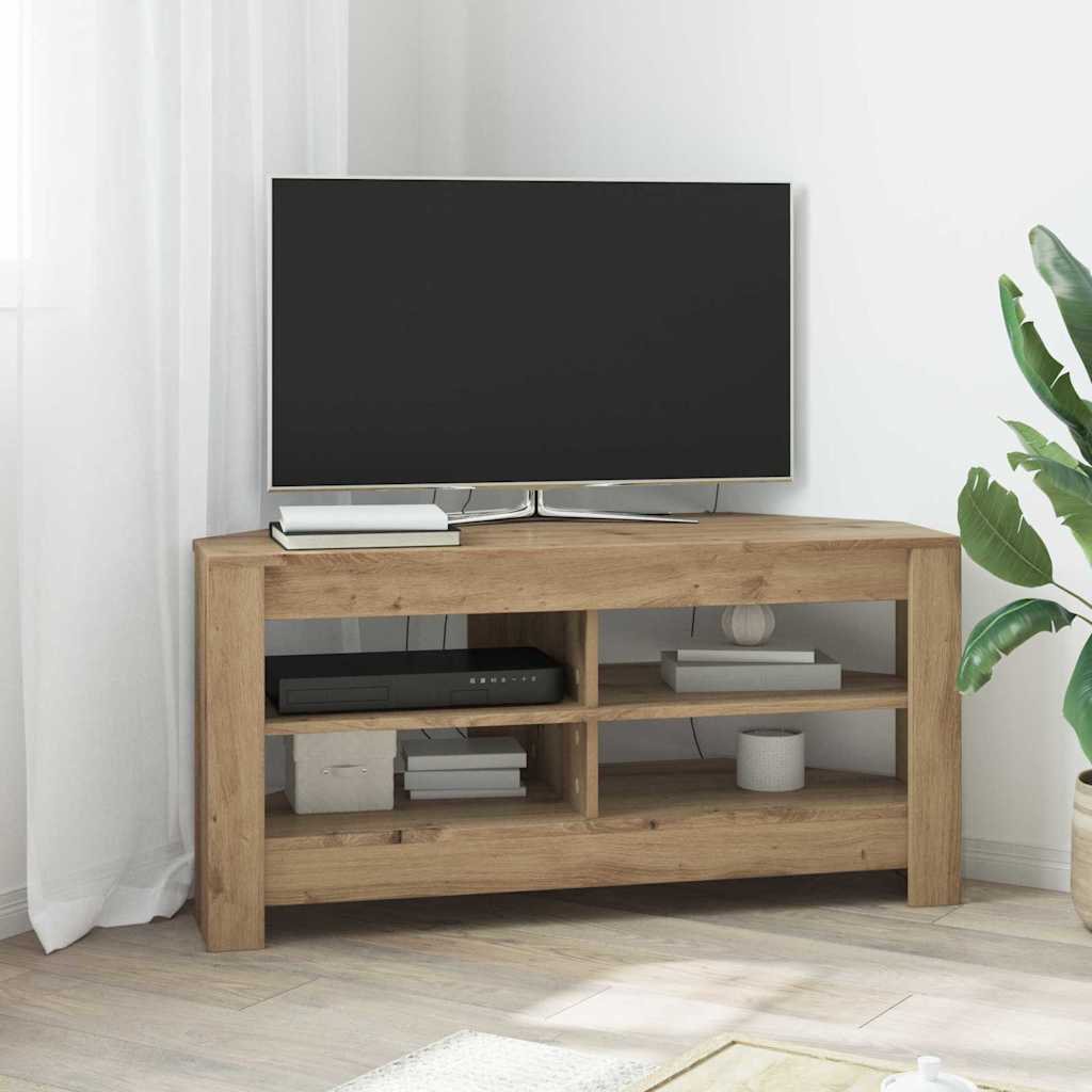 TV-Möbel Åldrat Trä HörnTVSkåp 102 x 40,5 x 45 cm