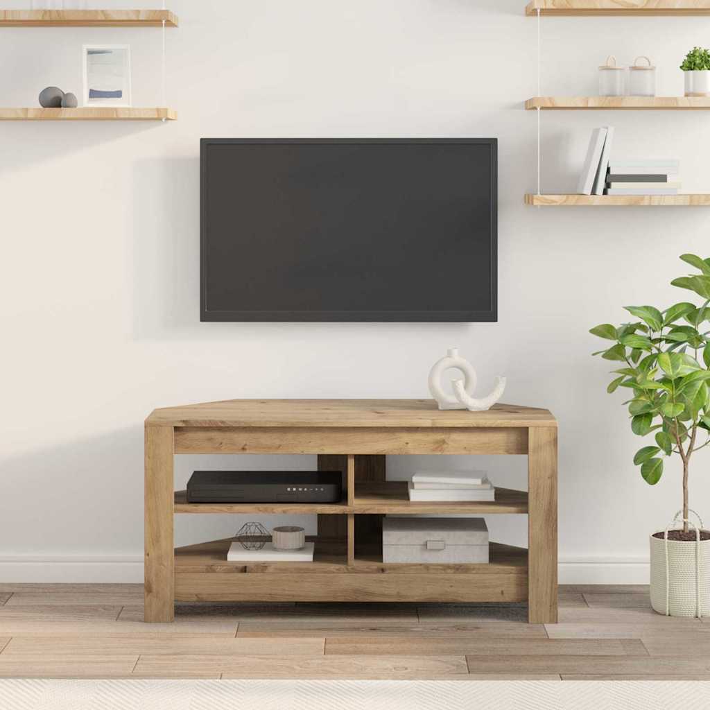 TV-Möbel Åldrat Trä HörnTVSkåp 102 x 40,5 x 45 cm