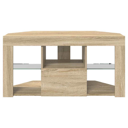 Hörn LED TV-skåp Sonoma-ek 100 x 40 x 50 cm Konstruerat trä