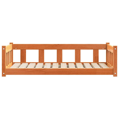 Hundsäng med lagring Vaxbrun 55 x 45 x 28 cm Massiv furu