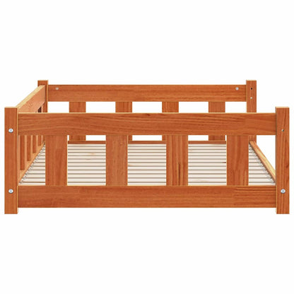 Hundsäng med lagring Vaxbrun 55 x 45 x 28 cm Massiv furu