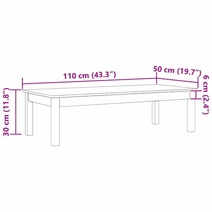 Soffbord Brun 110 x 50 x 30 cm Massiv furu