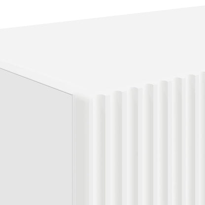 TV Vägghylla 2 pcs Vit 78,5 x 31 x 29,5 cm Konstruerat trä