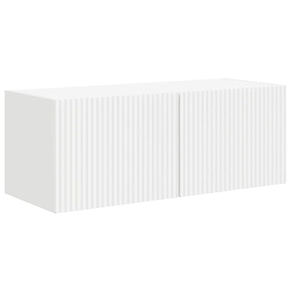 TV Vägghylla 2 pcs Vit 78,5 x 31 x 29,5 cm Konstruerat trä