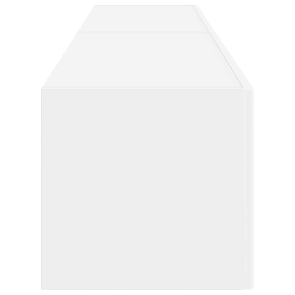 TV Vägghylla 2 pcs Vit 78,5 x 31 x 29,5 cm Konstruerat trä