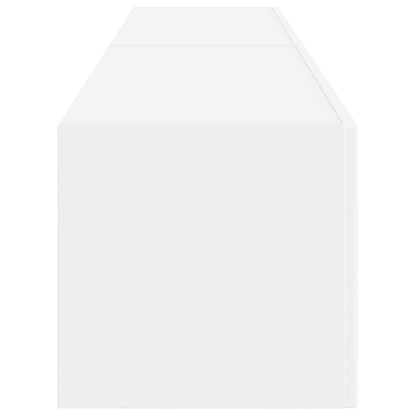 TV Vägghylla 2 pcs Vit 78,5 x 31 x 29,5 cm Konstruerat trä