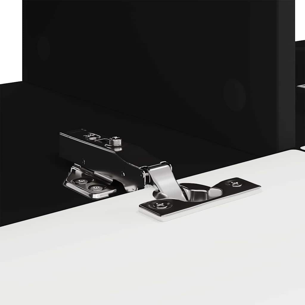 TV Vägghylla 2 pcs Svart 78,5 x 31 x 29,5 cm Konstruerat trä
