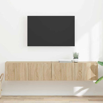 TV Vägghylla 2 pcs Sonoma 78,5 x 31 x 29,5 cm Konstruerat trä