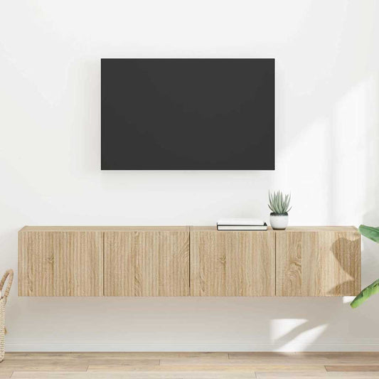 TV Vägghylla 2 pcs Sonoma 78,5 x 31 x 29,5 cm Konstruerat trä