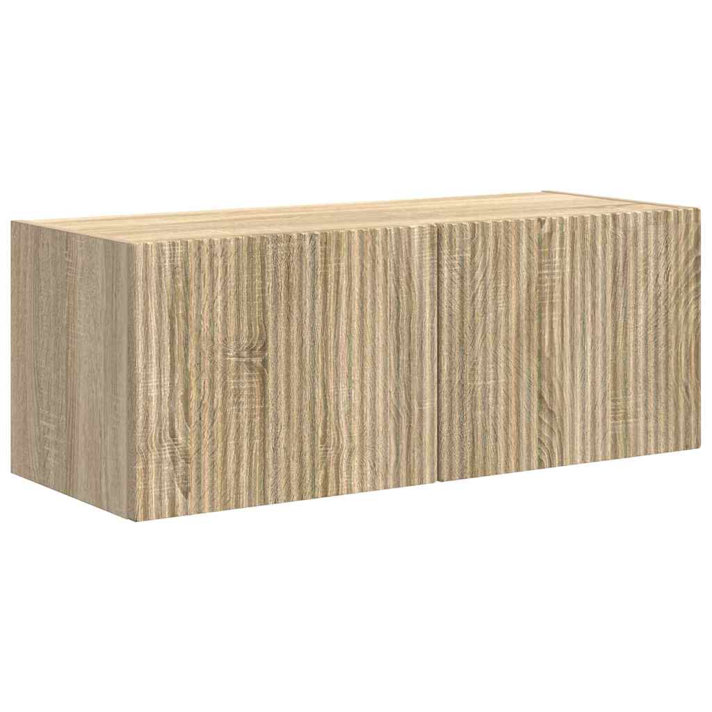 TV Vägghylla 2 pcs Sonoma 78,5 x 31 x 29,5 cm Konstruerat trä