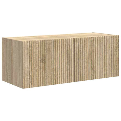 TV Vägghylla 2 pcs Sonoma 78,5 x 31 x 29,5 cm Konstruerat trä